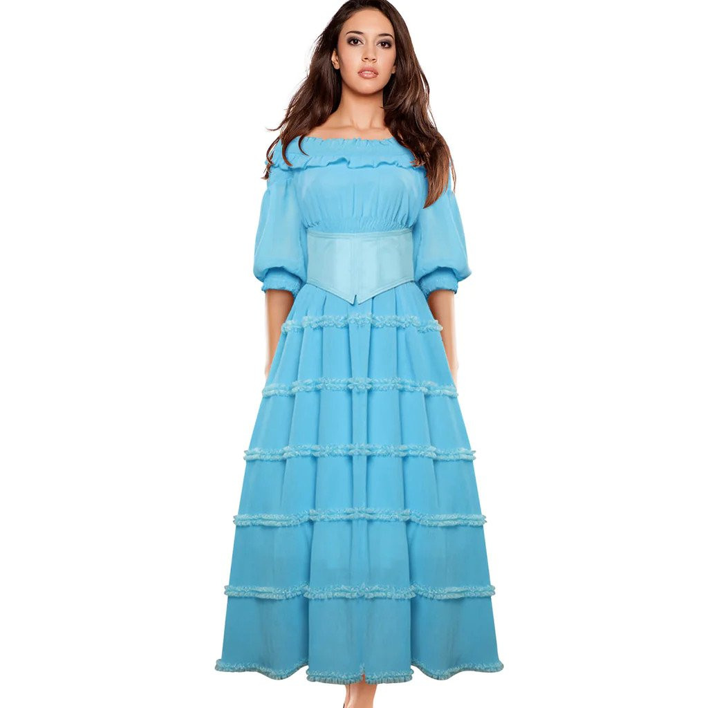 The Little Mermaid Movie 2023 Ariel Costume - Blue Dress Ariel Cosplay