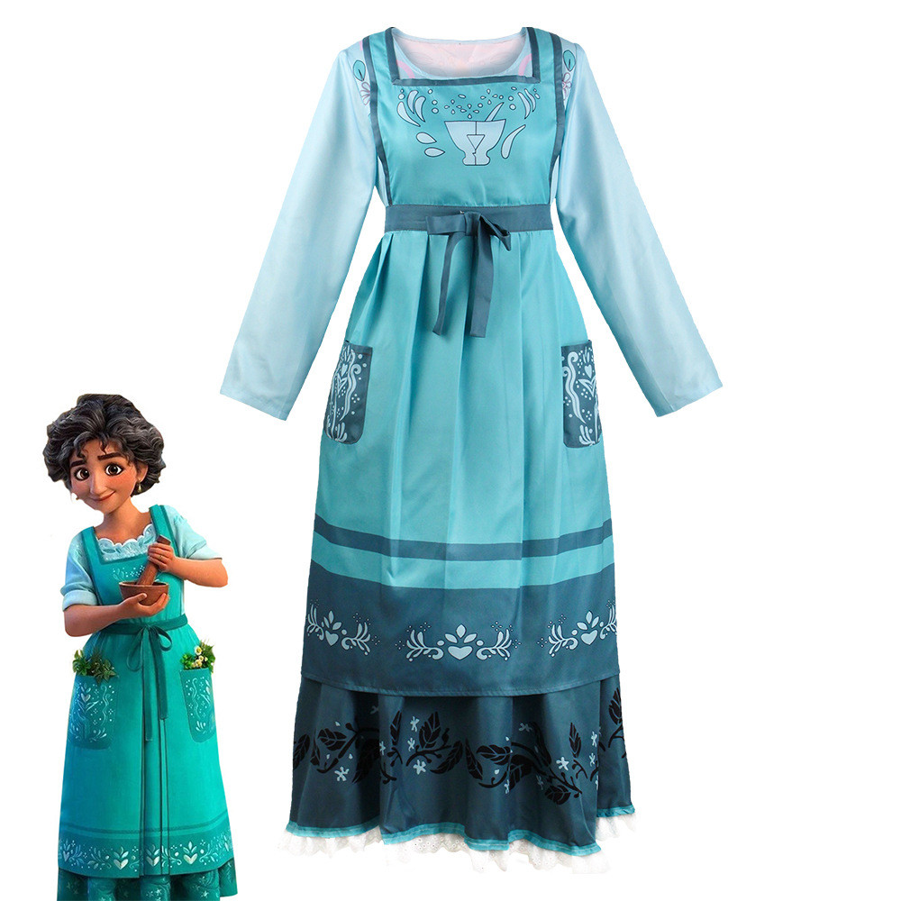 Encanto Julieta Madrigal Dress Kids Cosplay Costume