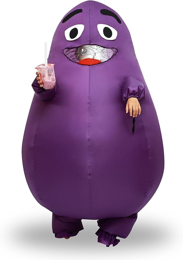 McDonald Grimace Inflatable Costume - Purple Grimace Cosplay