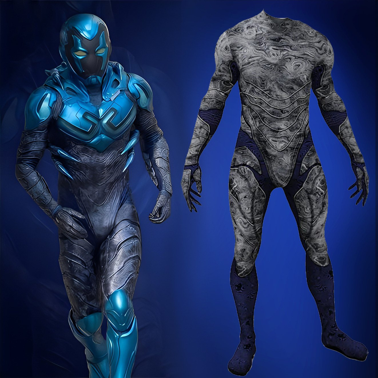 Blue Beetle Costume - Undersuit Blue Beetle Cosplay