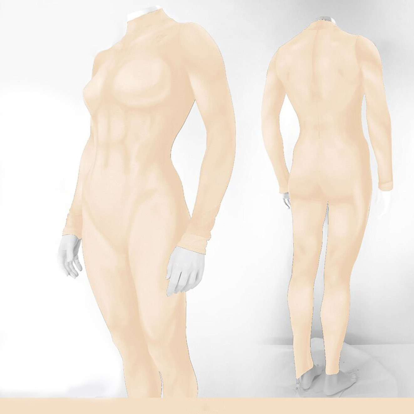 Woman Muscle Suit Costume - Sand Bodysuit Women's Muscle Suit Cosplay