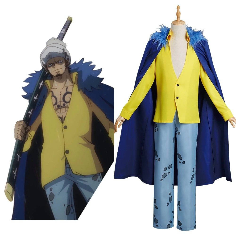 One Piece Trafalgar D Water Law Costume - Reunion After Two Years Trafalgar D Water Law Cosplay