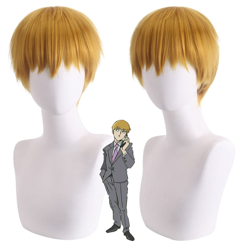 Mob Psycho 100 Arataka Reigen Wig - Arataka Reigen Cosplay Costume Wig Prop