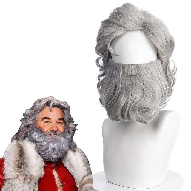 The Christmas Chronicles 2 Santa Claus Wig - Santa Claus Cosplay Costume Wig Prop