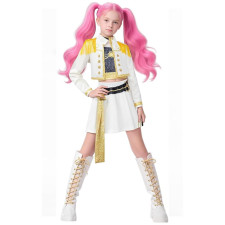 Girls K-Pop Demon Hunters Costume - Shirt Skirt Jacket Set K-Pop Demon Hunters Cosplay
