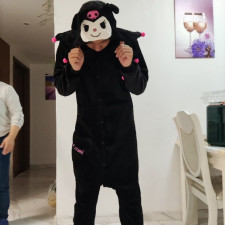 Kids Kuromi Costume - Onesie Jumpsuit Shoes Set Kuromi Cosplay