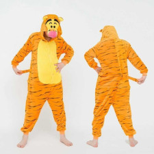 Kids Tigger Costume - Onesie Jumpsuit Tigger Cosplay
