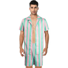 Barbie Movie 2023 Ken Costume - Striped Beach Set Ken Cosplay