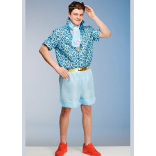 Toy Story 3 Ken Costume - Blue Leopard Print Shirt Ken Cosplay