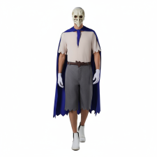 Little Nightmares 3 Low Costume - Shirt Shorts Cape Mask Full Set Low Cosplay