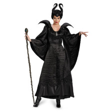 Disney Maleficent Black Princess Cosplay Costume Dress For Adults Halloween Costume