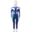 Alien Costume - Shiny Blue Jumpsuit Alien Cosplay