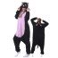 Kids Pink Black Cat Costume - Onesie Jumpsuit Pink Black Cat Cosplay