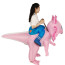 Riding Pink Axolotl Inflatable Costume - Riding Pink Axolotl Cosplay
