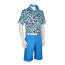 Toy Story 3 Ken Costume - Blue Leopard Print Shirt Ken Cosplay