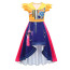 Girls K-Pop Demon Hunters Rumi Costume - Yellow Purple Flying Sleeves Long Dress Rumi Cosplay