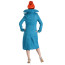 Despicable Me 3 Lucy Wilde Costume - Blue Longcoat Lucy Wilde Cosplay
