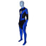 Green Lantern Blue Lantern Hal Jordan Costume - Black Back Side Bodysuit Blue Lantern Cosplay