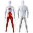 Pepsi Man Costume - Red White Bodysuit Headcover Set Pepsi Man Cosplay