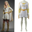 The Boys Season 1 Starlight Costume - White Bodysuit Dress Cape Set Starlight Cosplay