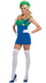 Super Mario Luigi Mario Beauty Cosplay Costume Dress For Adults Halloween Costume
