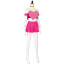 Villainous Miss Heed Costume - Pink Top Skirt Miss Heed Cosplay