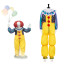 IT Pennywise Costume - Yellow Jumpsuit Clown Pennywise Cosplay