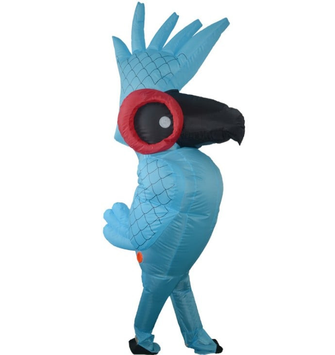 Giant Parrot Bird Blue Macaw Inflatable Costume