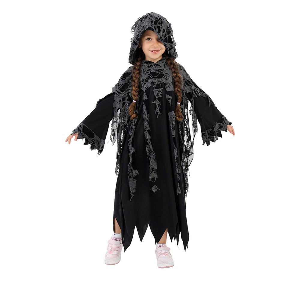 Kids Grim Reaper Costume - Robe With Cobweb Grim Reaper Cosplay