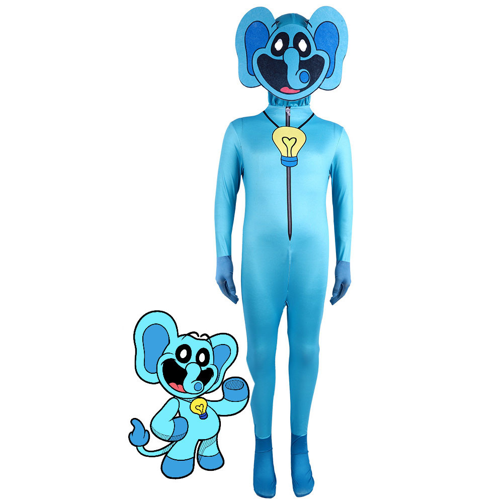 Poppy Playtime Bubba Bubbaphant Costume - Bodysuit Mask Bubbaphant Cosplay
