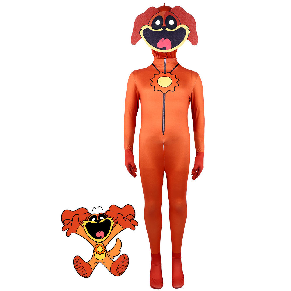 Poppy Playtime DogDay Costume - Bodysuit Mask DogDay Cosplay