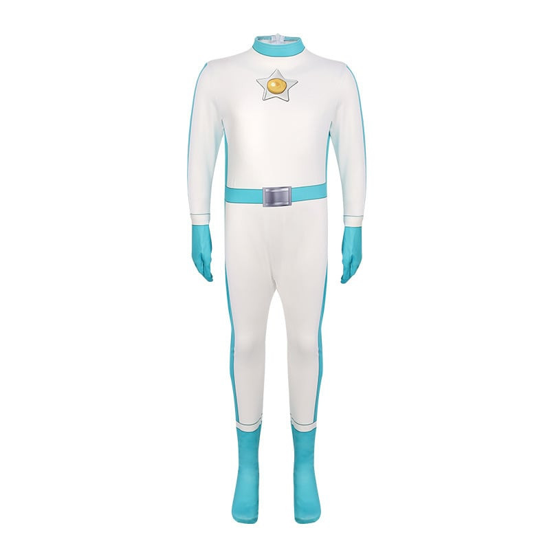 Super Mario Bros Princess Rosalina Costume - Blue Jumpsuit Princess Rosalina Cosplay