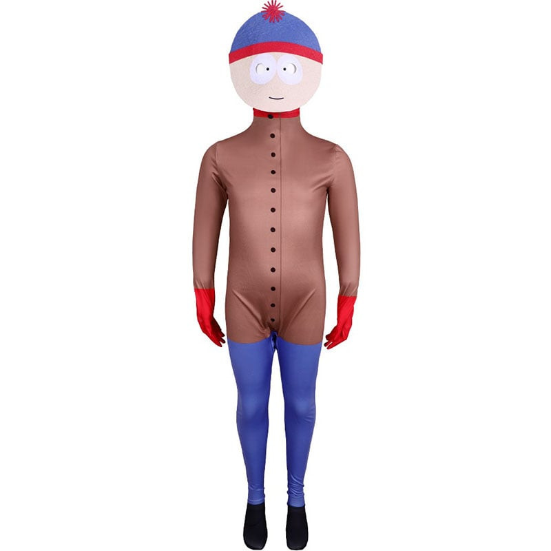 South Park Stan Costume - Bodysuit Mask Stan Cosplay