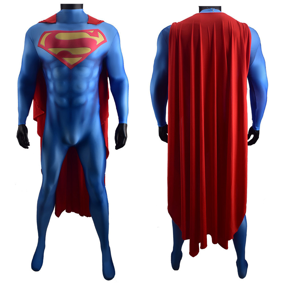 Superman Returns Superman Costume - Bodysuit Cape Set Superman Cosplay