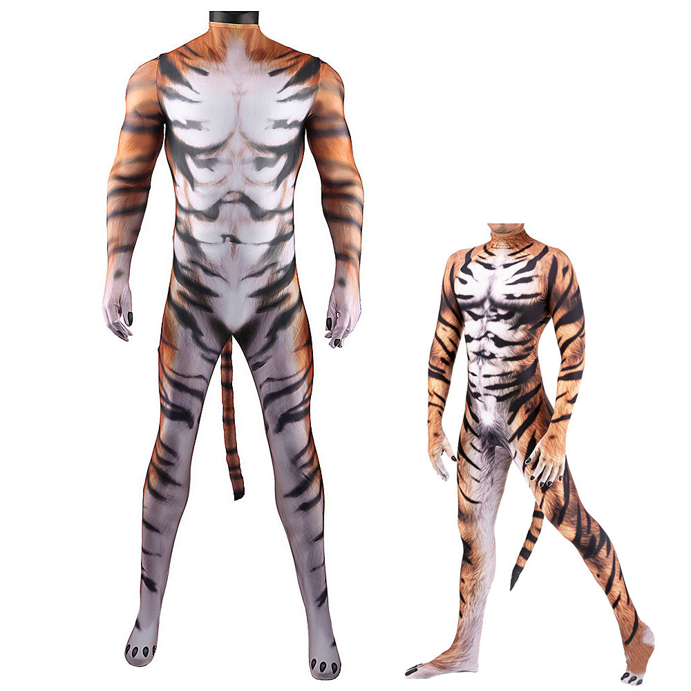 Tiger Costume - Bodysuit Tiger Cosplay