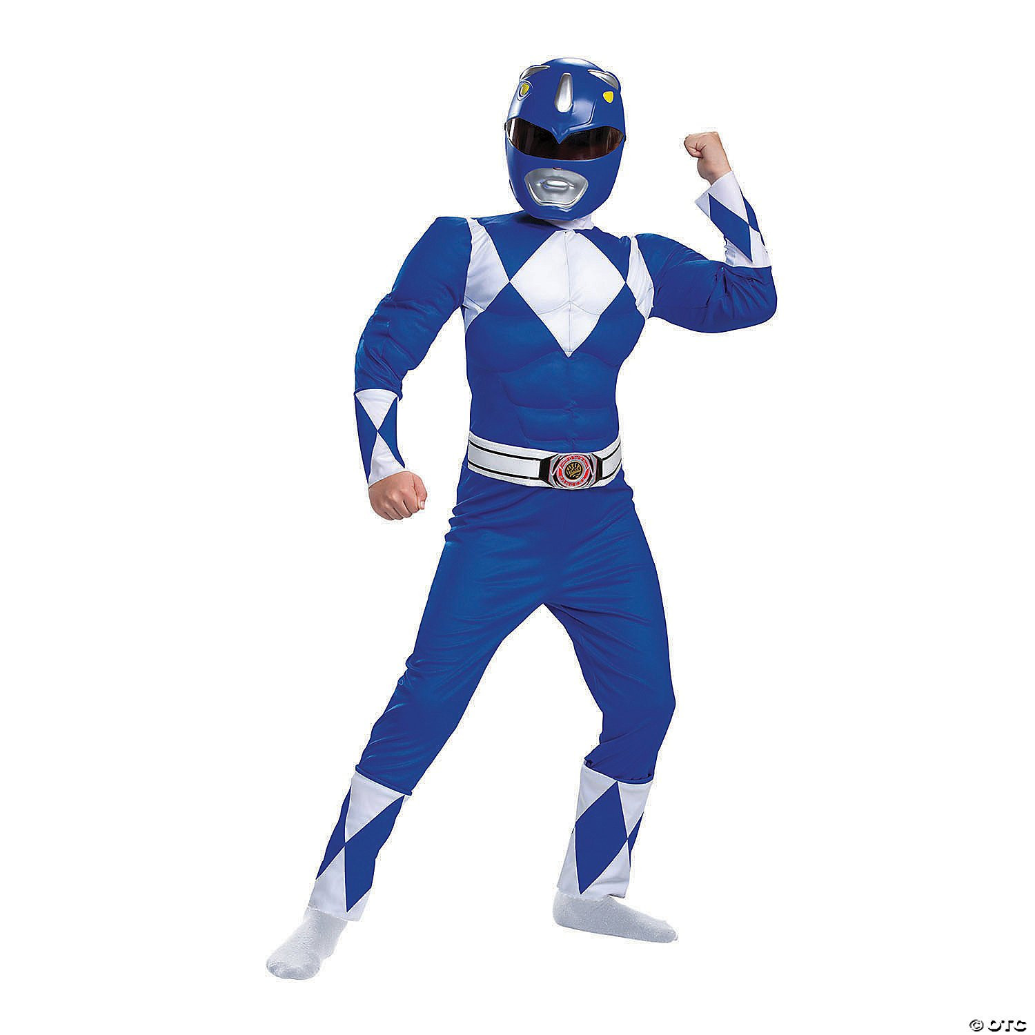 Boy's Blue Power Ranger Classic Muscle Costume - Blue Ranger Classic Muscle Costume