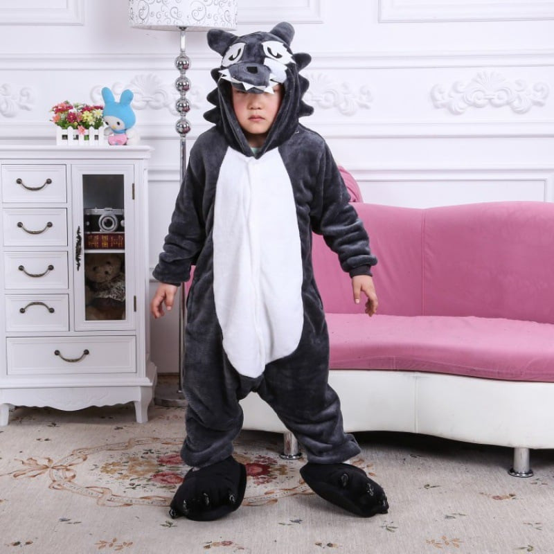 Kids Werewolf Costume - Onesie Jumpsuit Werewolf Cosplay