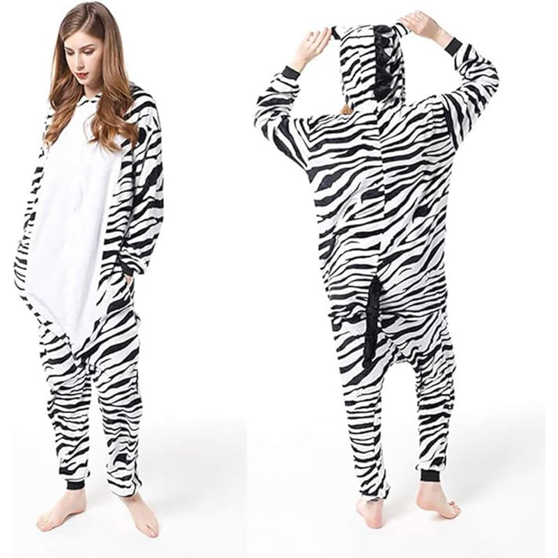 Kids Zebra Costume - Onesie Jumpsuit Zebra Cosplay