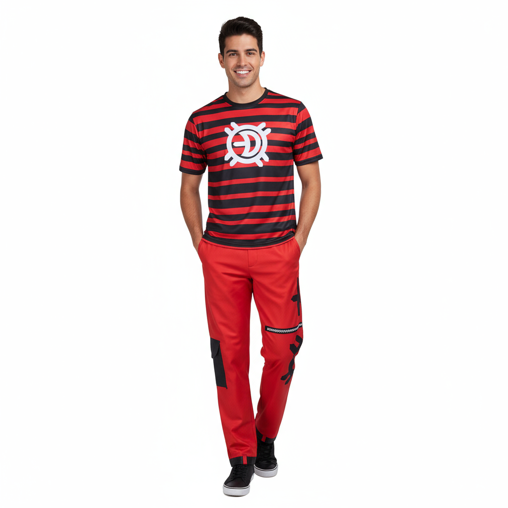 Zombies 4: Dawn of the Vampires Victor Costume - Shirt Pants Vest Set Victor Cosplay