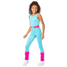 Barbie Movie Costume - Girls Barbie Aerobic Exercise Cosplay