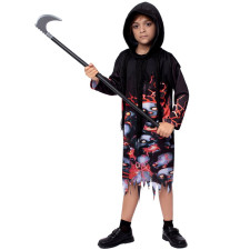 Kids Grim Reaper Costume - Lava Skull Hood Set Grim Reaper Cosplay