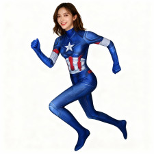 Avengers Endgame Female Captain America Costume - Bodysuit Captain America Cosplay