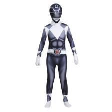 Mighty Morphin Power Rangers Black Ranger Costume - Bodysuit Mask Set Black Ranger Cosplay