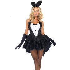 Halloween Sexy Bunny Girl's Dress and Ears Women's Costume