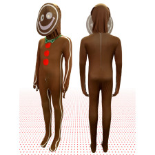 Cookie Run GingerBrave Costume - Bodysuit Mask Set GingerBrave Cosplay