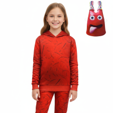 Kids Garten Of Banban Costume - Red Hoodie Pants Mask Banban Cosplay