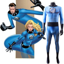 The Fantastic Four Costume - Fantastic Four Uniforms Blue Bodysuit Fantastic Four Cosplay