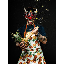 Prajna Mask - Japanses Demon Oni Prajna Mask Cosplay Costume Prop