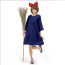 Kiki's Delivery Service Dress and Head Wear Set Cosplay Costume