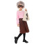 Girls Burglar Granny Costume - Shirt Skirt Mask Set Gangster Granny Cosplay